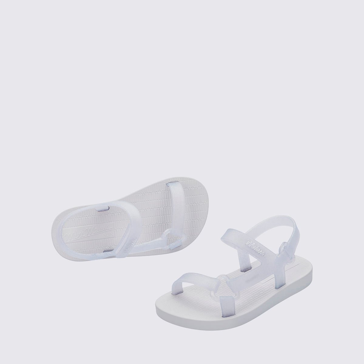Mini Melissa Sun Downtown Baby Branco Vidro Glitter 35771 Branco 5
