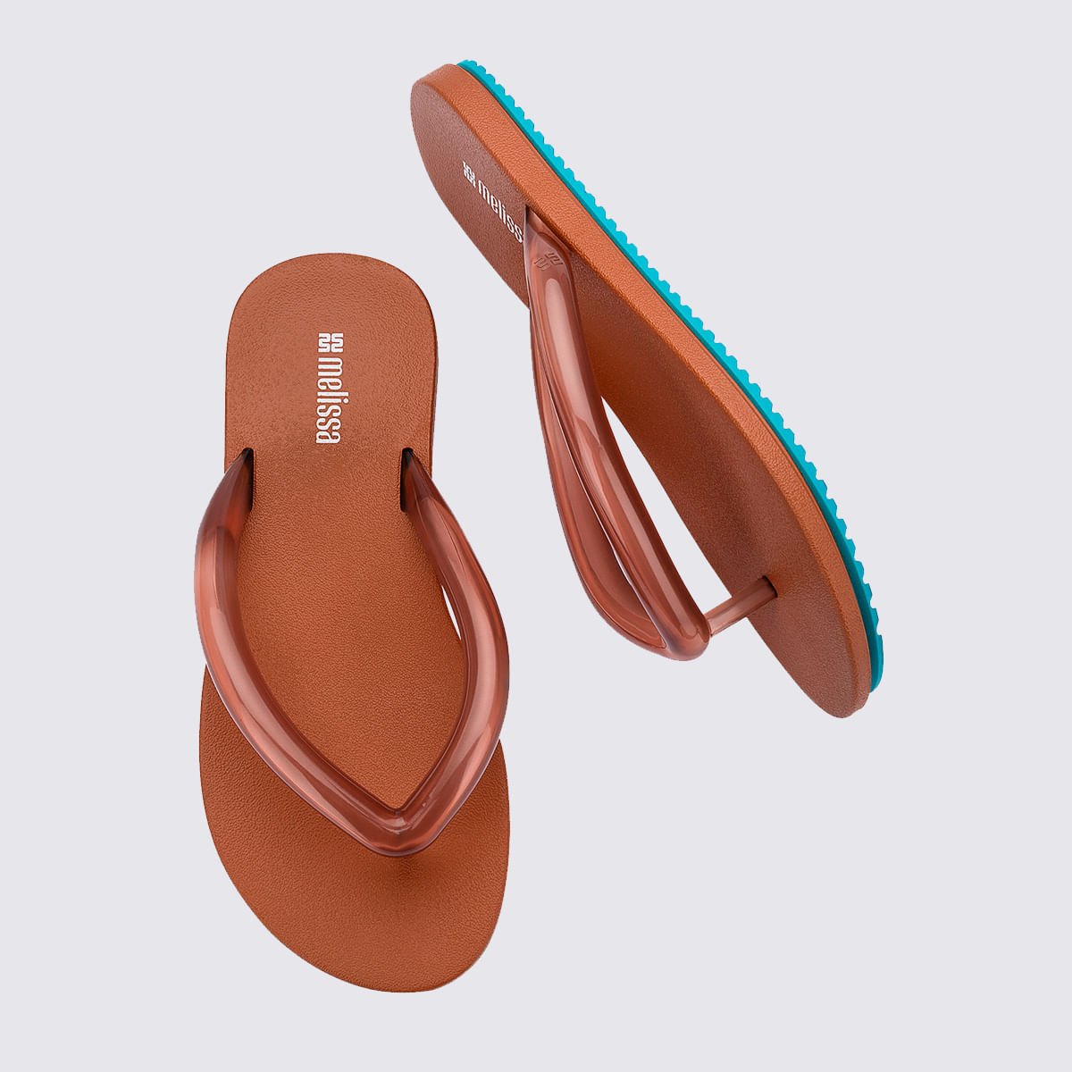 Melissa Flip Flop Airflow Marrom Azul 37942 Marrom 4