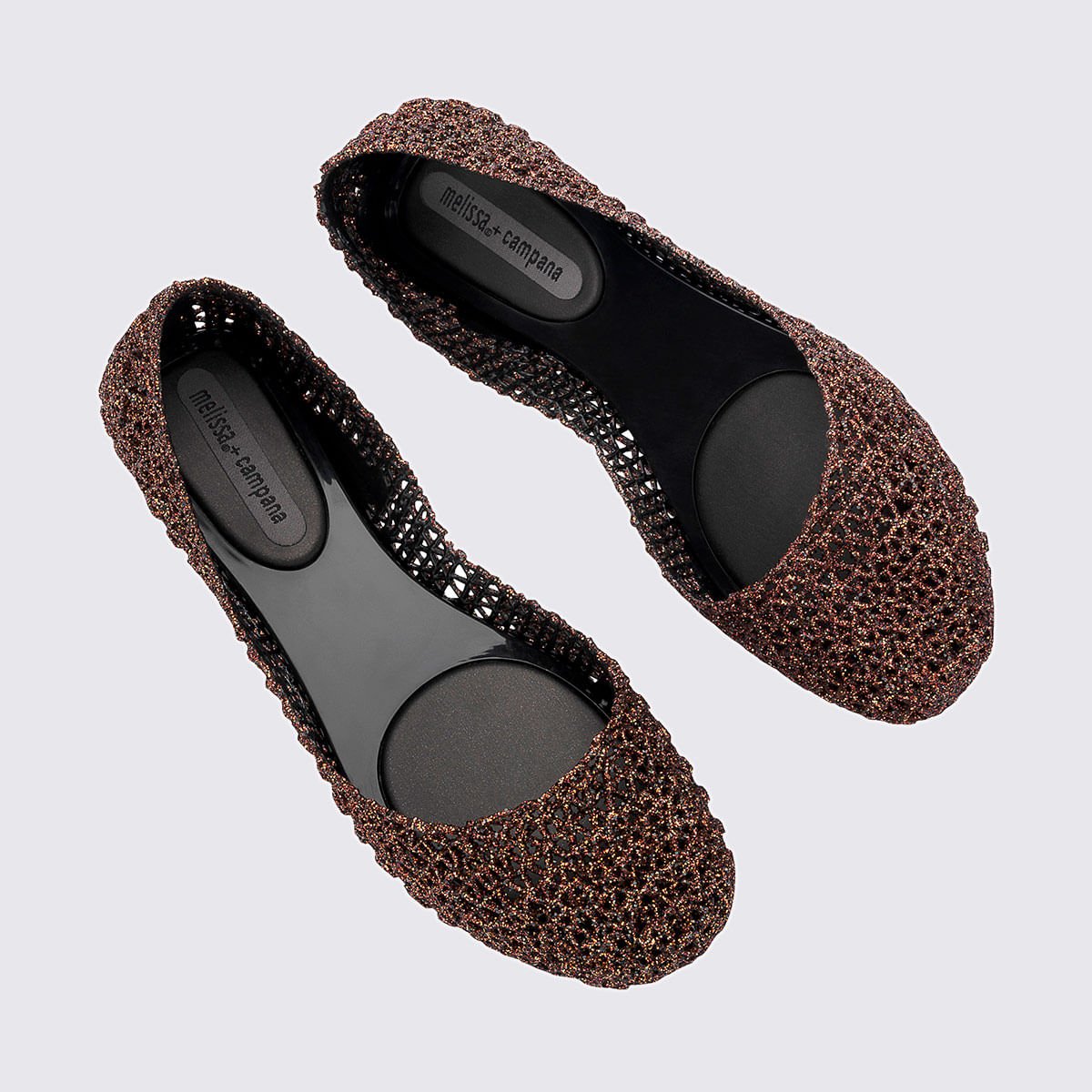 Melissa Campana Papel VII Preto Glitter Bronze 31512 Bronze 5