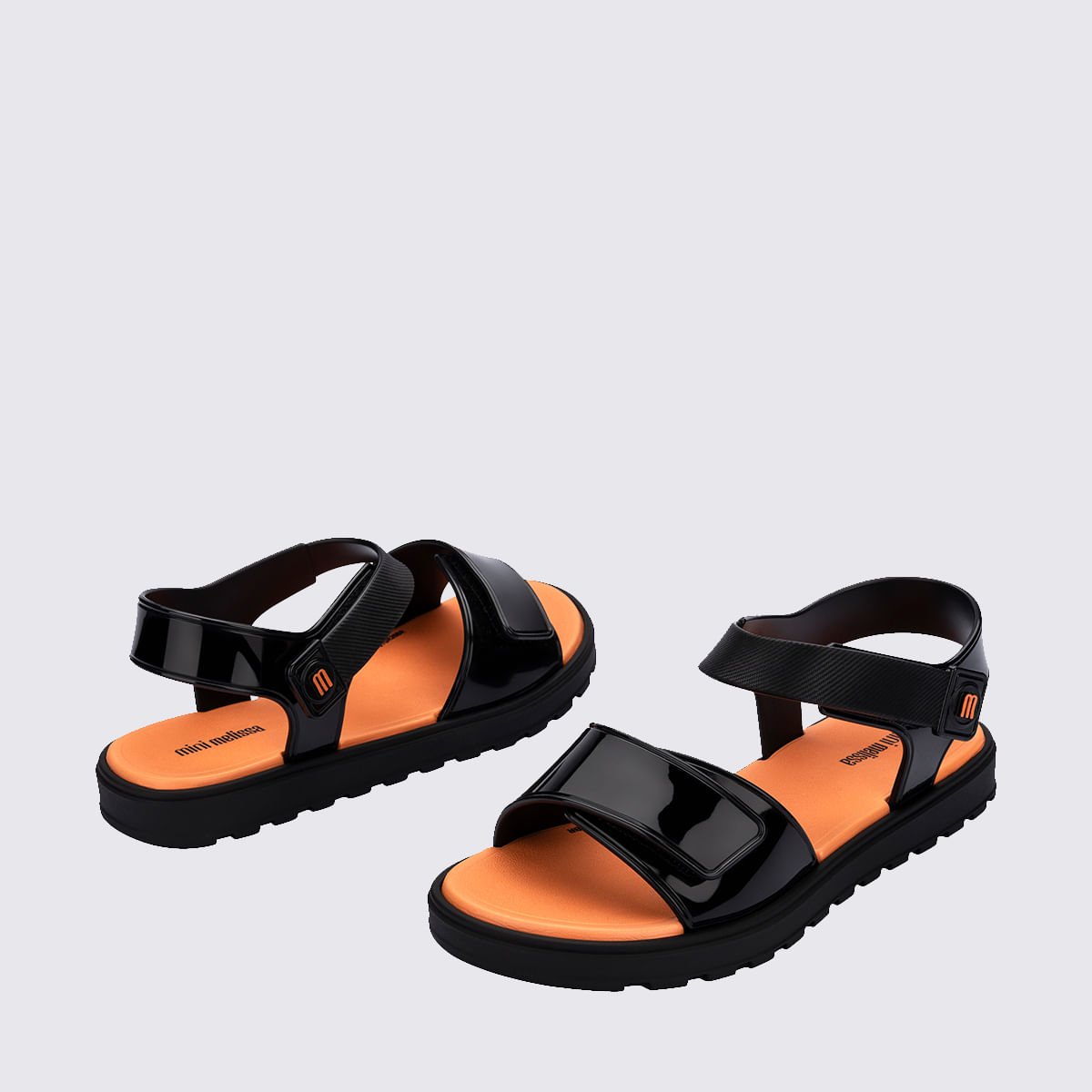 Mini Melissa Joy Infantil Preto Laranja 38085 Preto 4