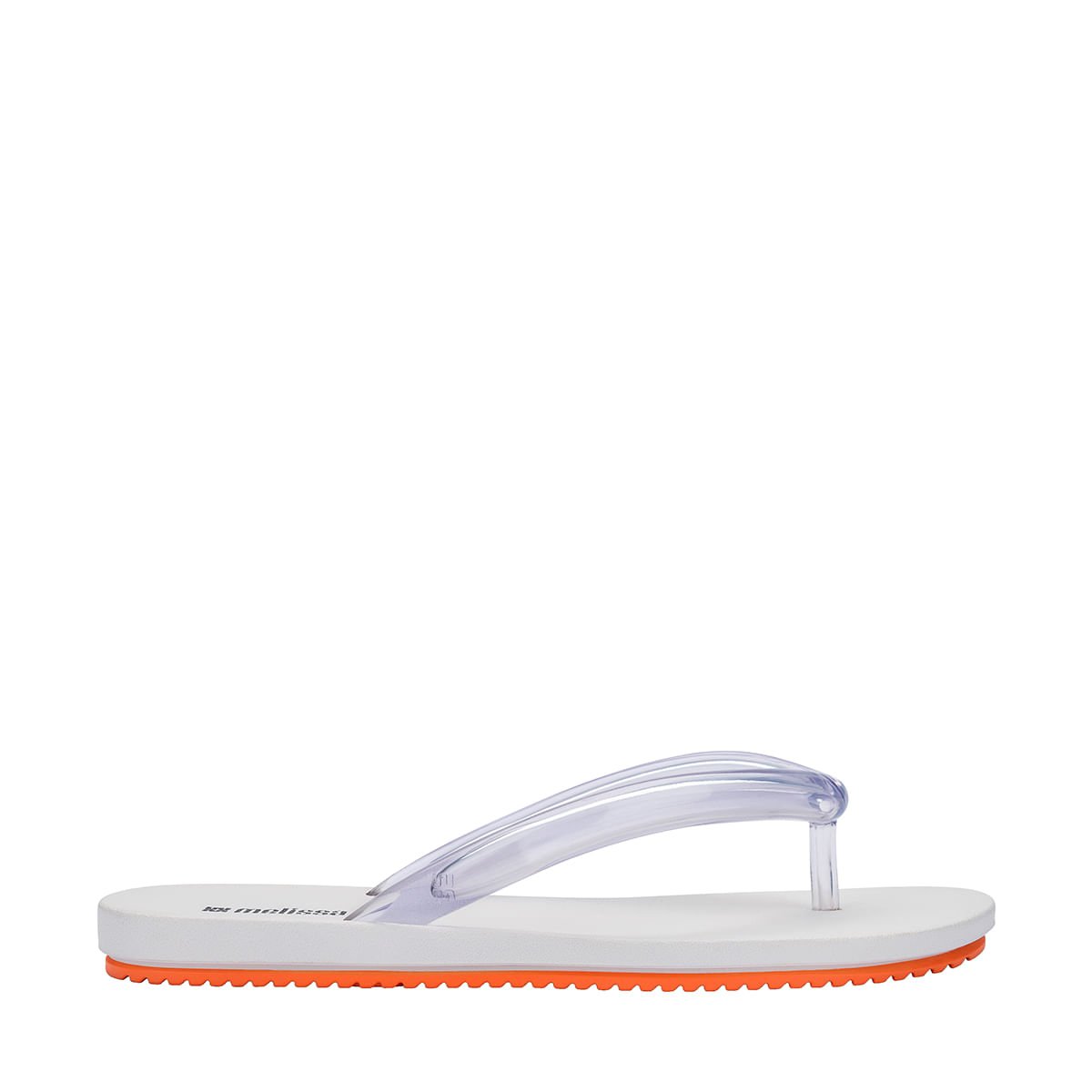 Melissa Flip Flop Airflow Branco Laranja 37942
