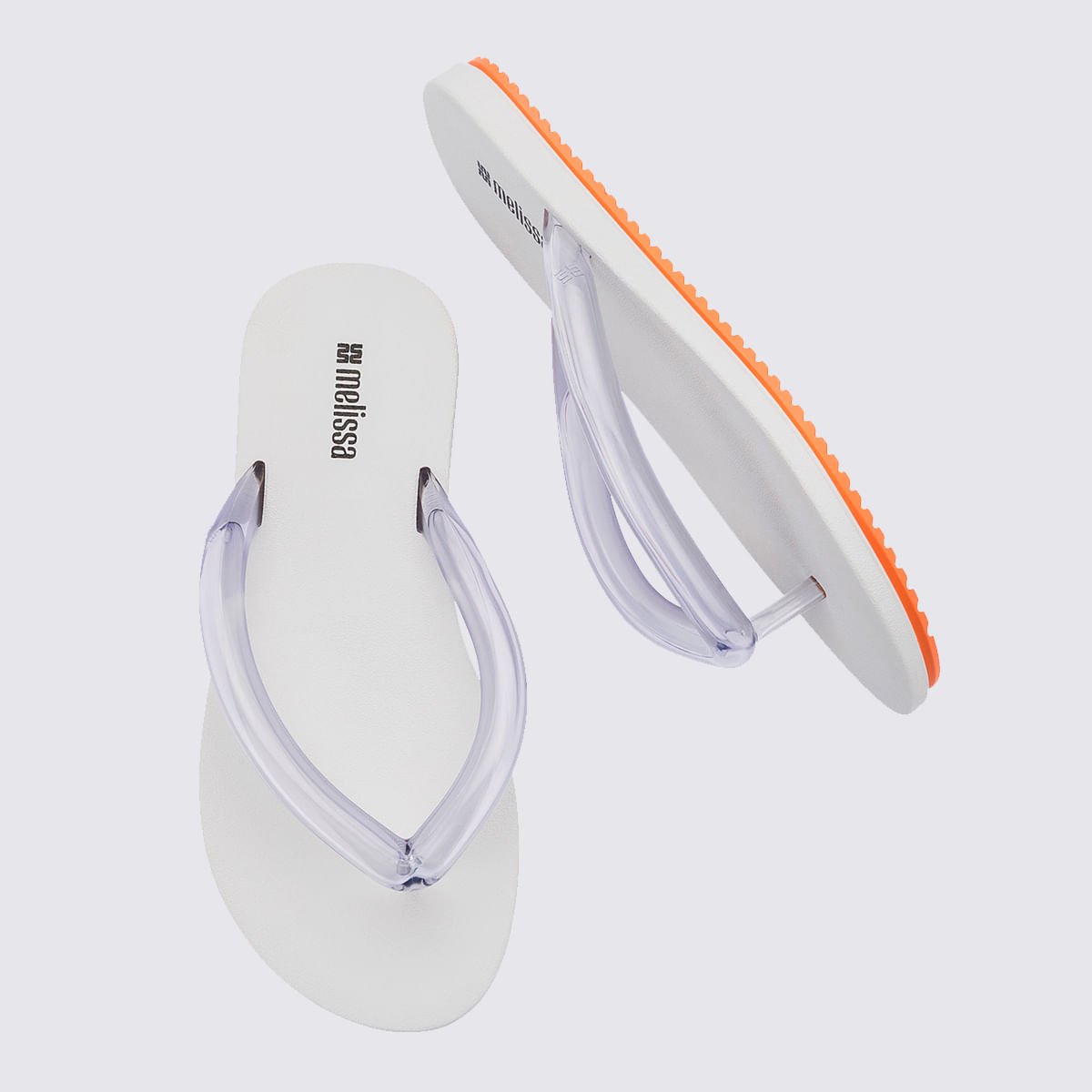 Melissa Flip Flop Airflow Branco Laranja 37942 Branco 4