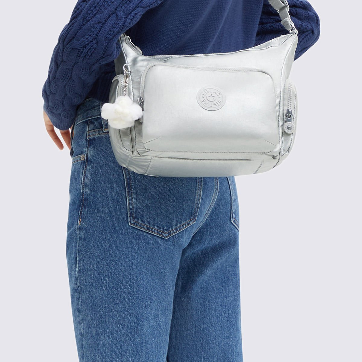 Bolsa Kipling Gabb S Prata I461170P Prata 7