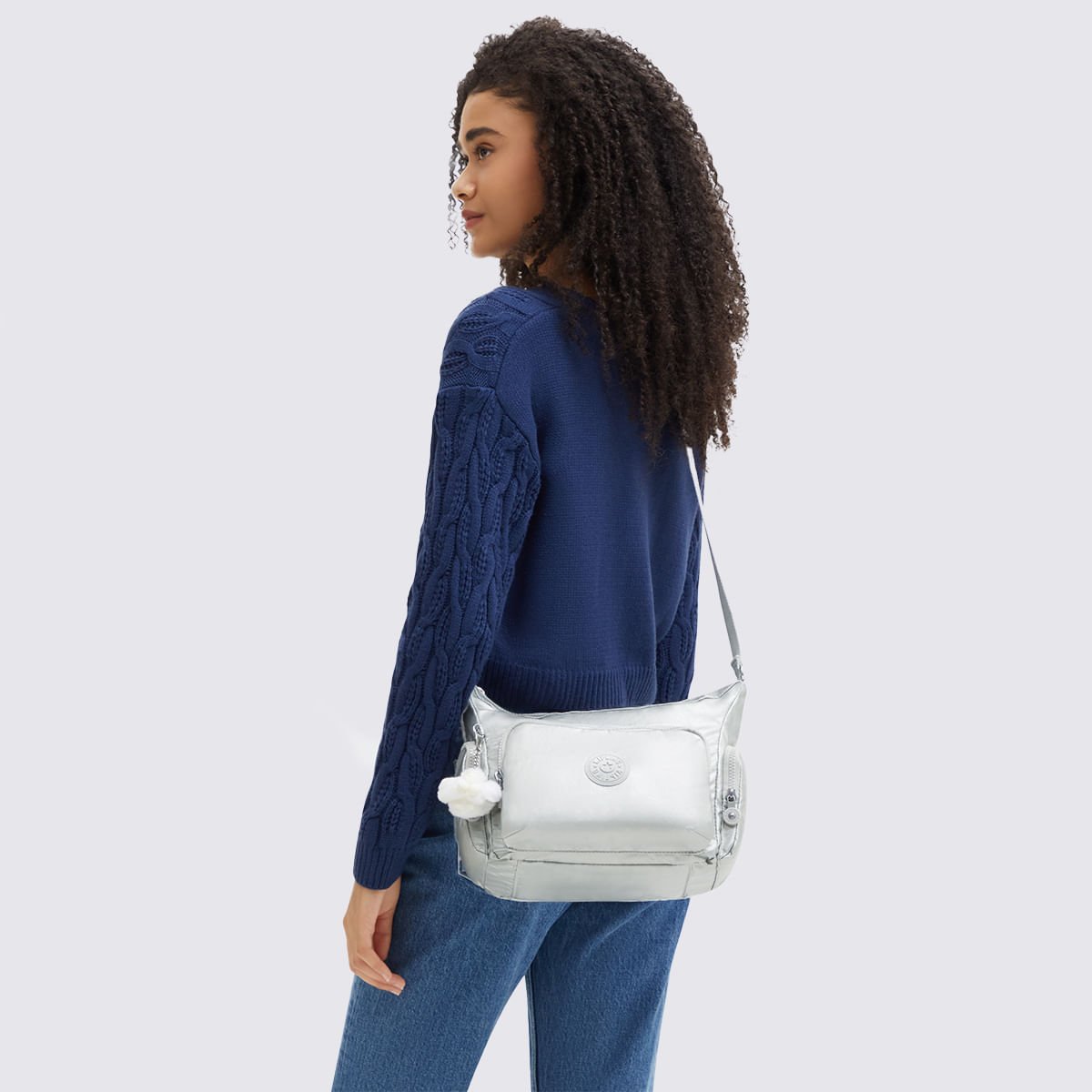 Bolsa Kipling Gabb S Prata I461170P Prata 8