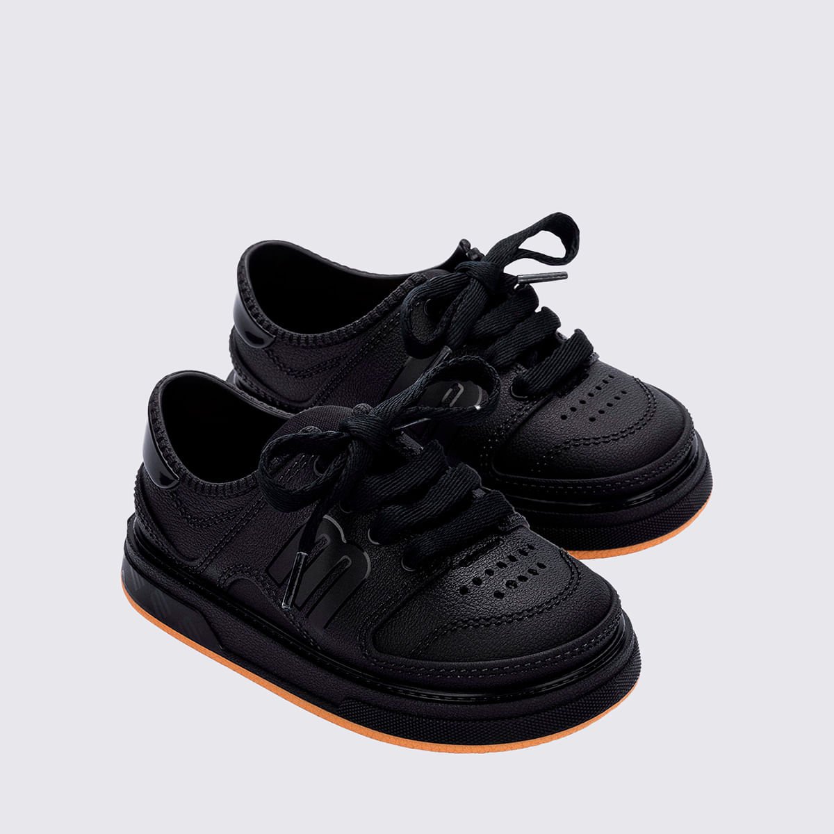 Mini Melissa Bold Sneaker Baby Preto Bege 36128 Preto 3