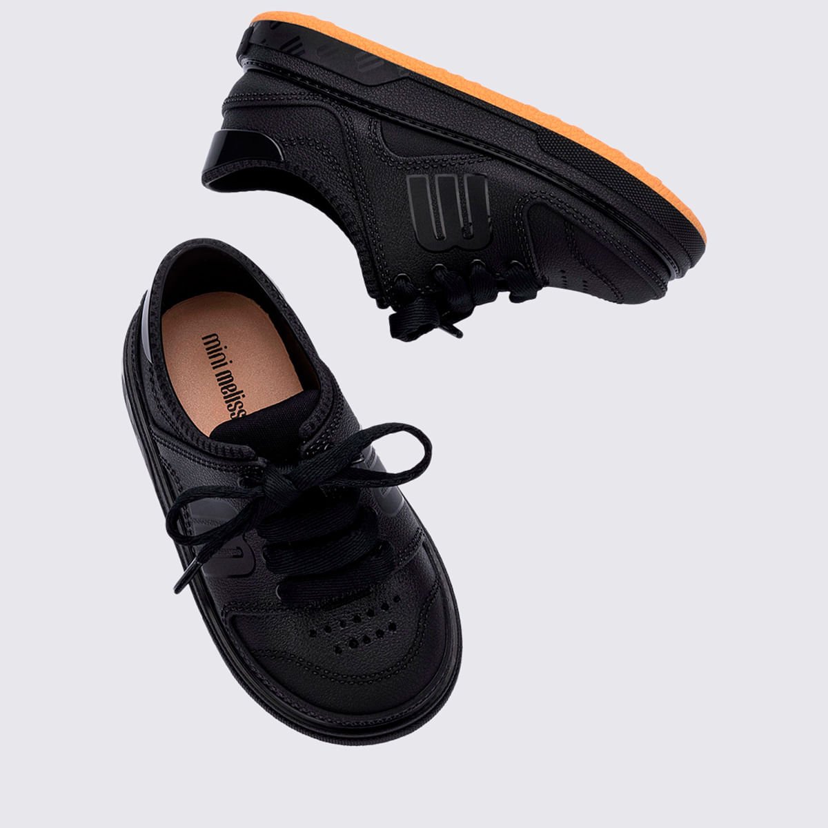 Mini Melissa Bold Sneaker Baby Preto Bege 36128 Preto 4