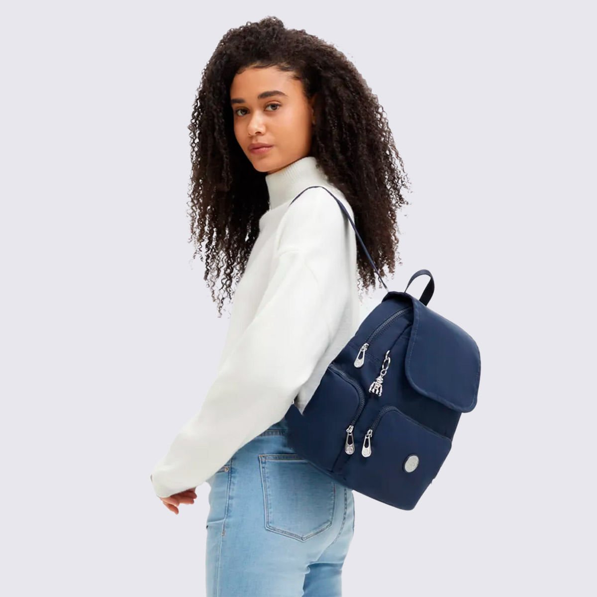 Mochila Kipling City Zip S Azul I443086E Azul 8
