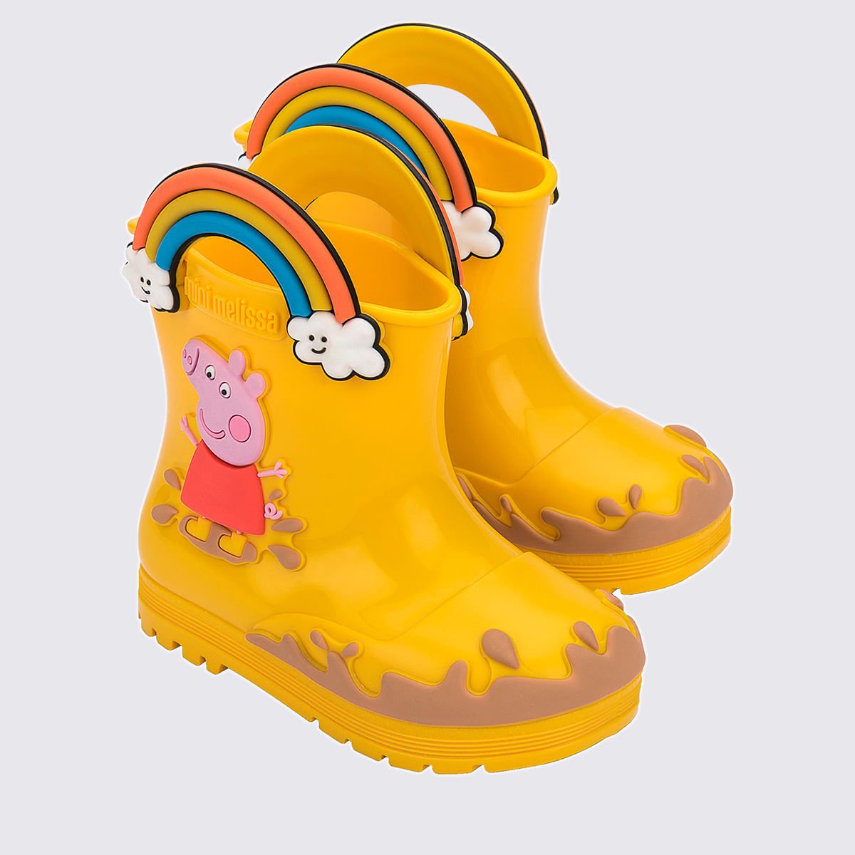 Mini Melissa Welly + Peppa Pig Amarelo Bege 35893 Amarelo 3