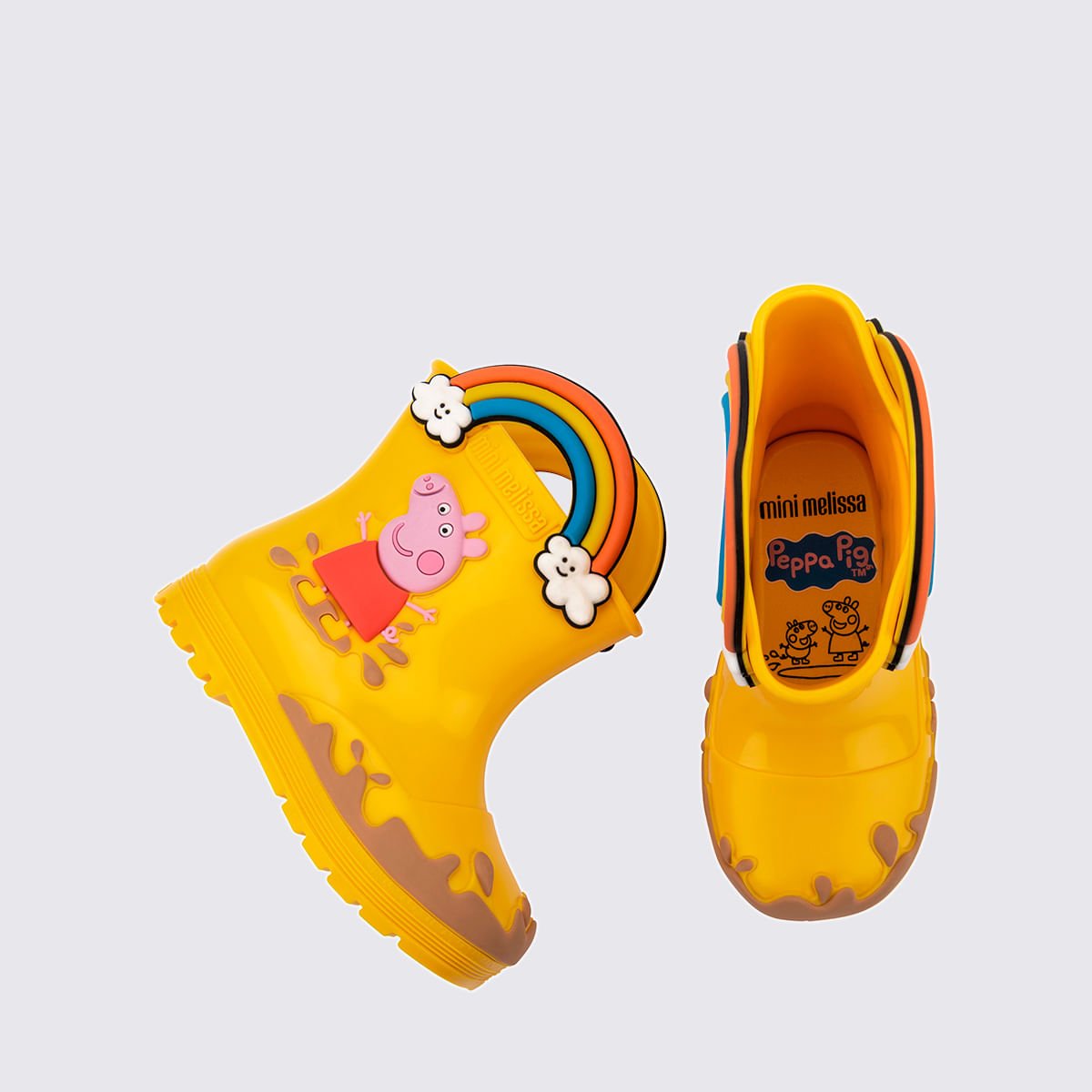 Mini Melissa Welly + Peppa Pig Amarelo Bege 35893 Amarelo 5
