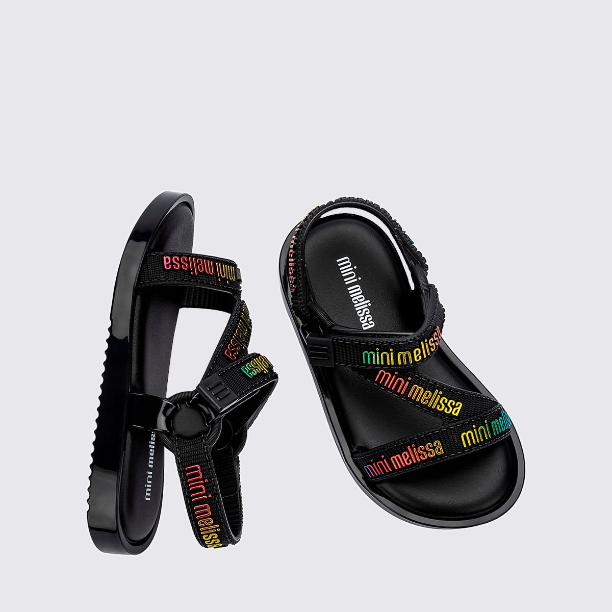 Mini Melissa Stripes M Lover Baby Preto 35955 Preto 4