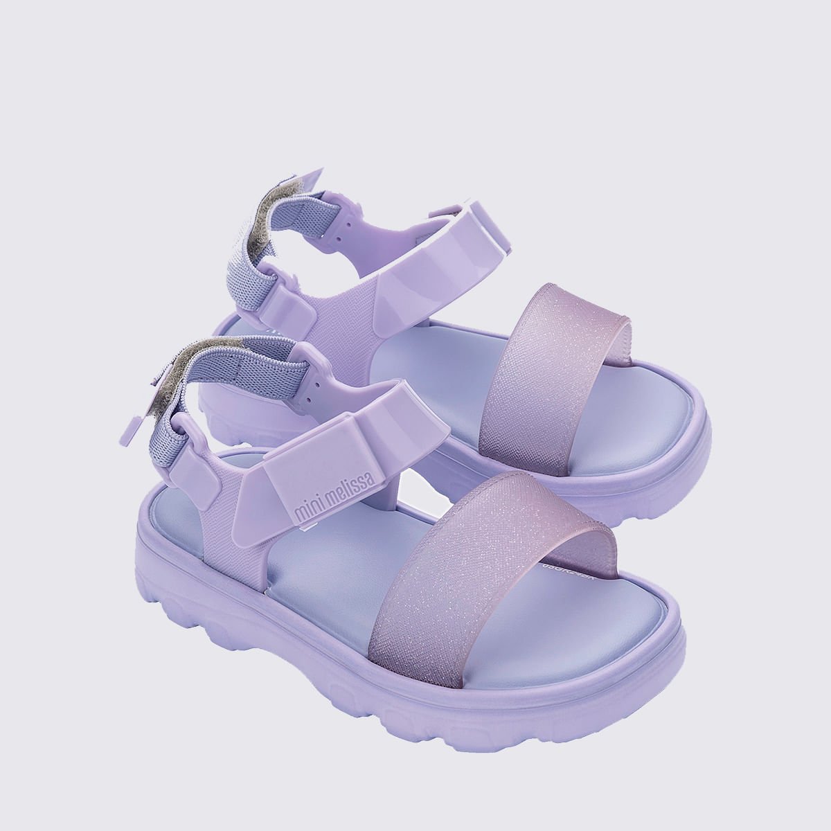 Mini Melissa Kick Off Sandal Baby Lilas Glitter 35935 Lilás 3