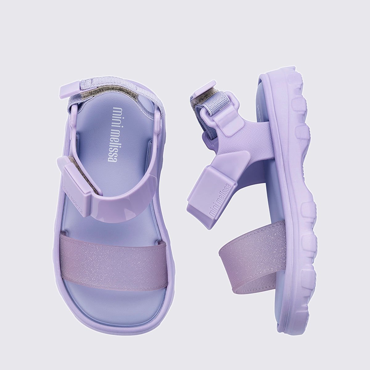Mini Melissa Kick Off Sandal Baby Lilas Glitter 35935 Lilás 5
