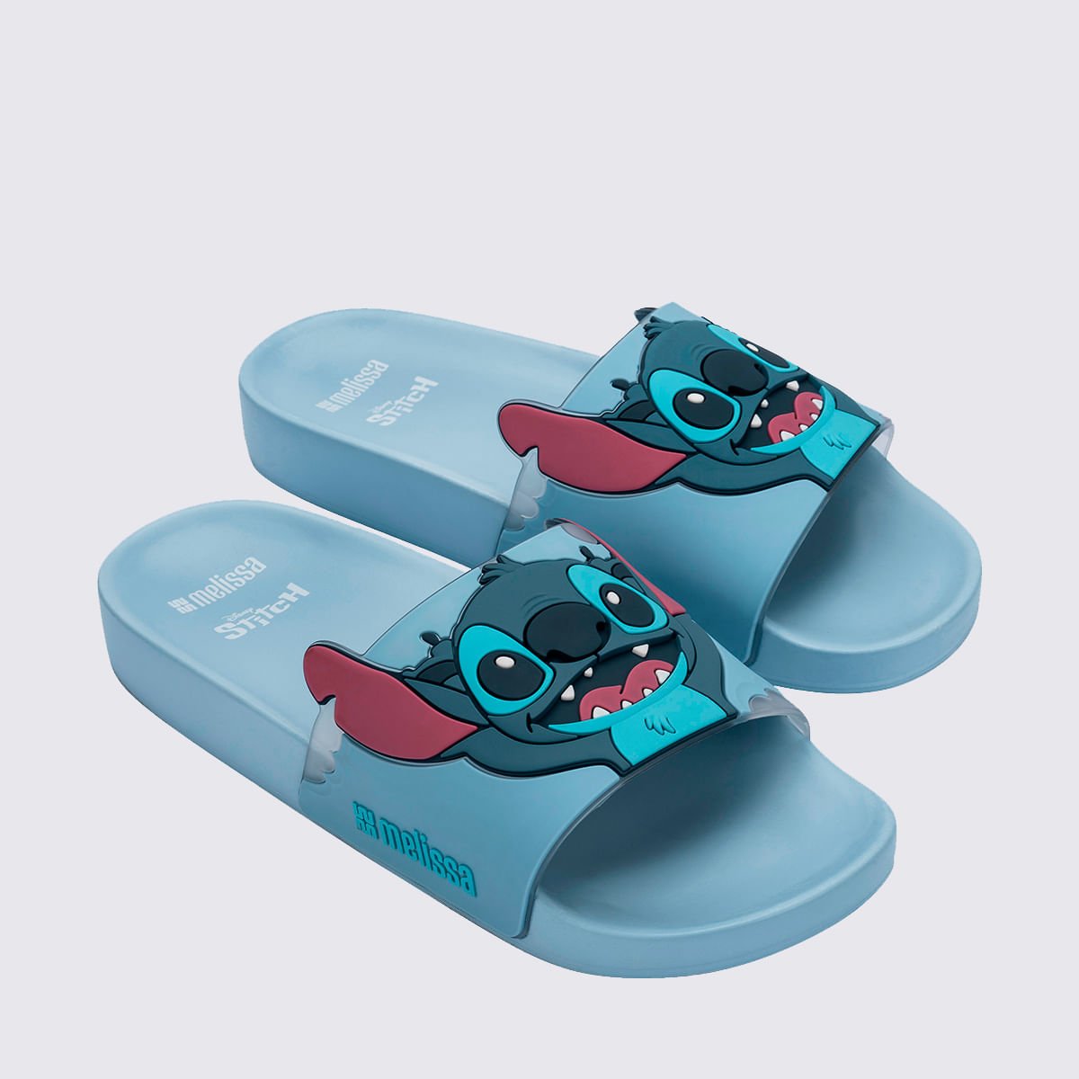 Melissa Flowing Slide + Stitch Azul 36144 Azul 3