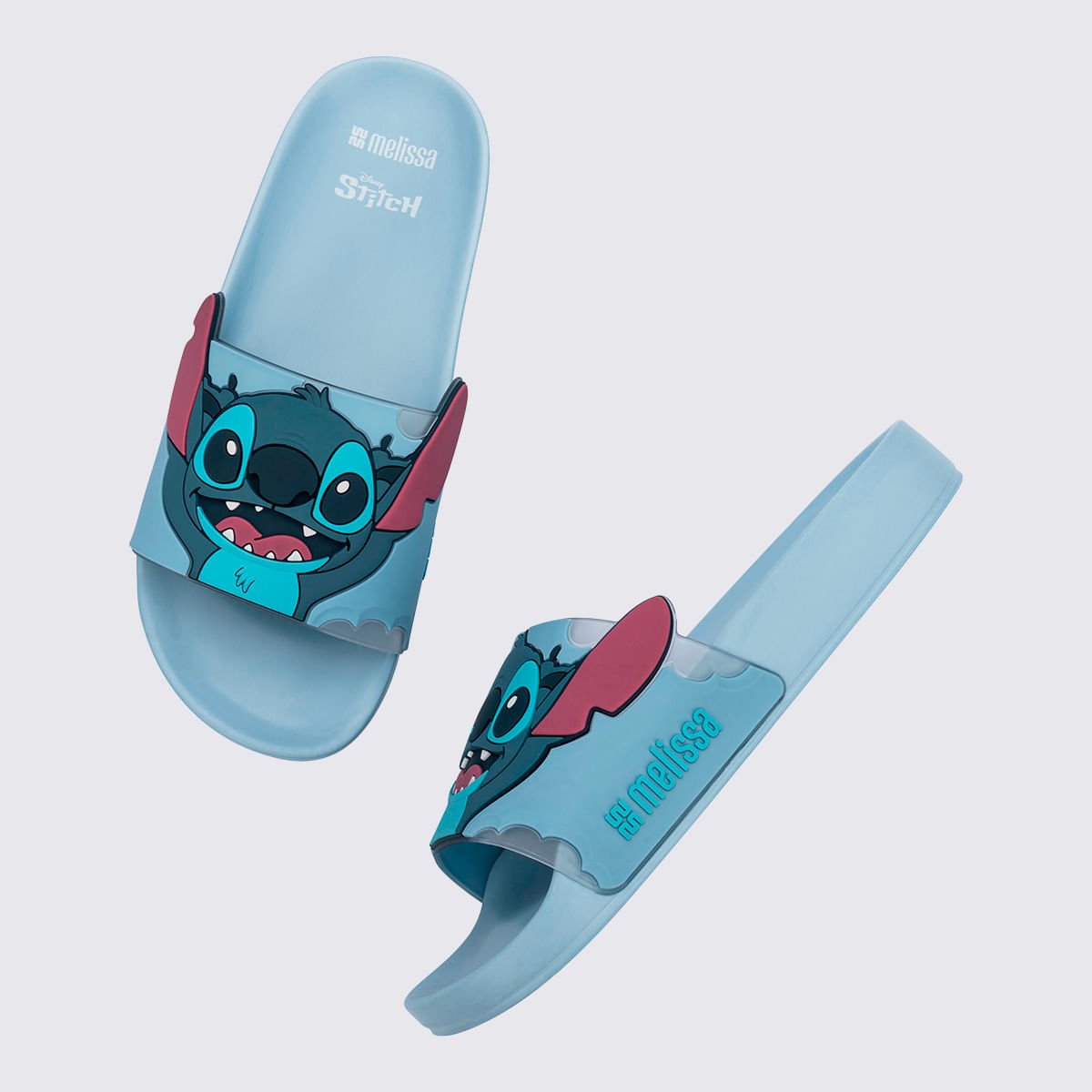 Melissa Flowing Slide + Stitch Azul 36144 Azul 4