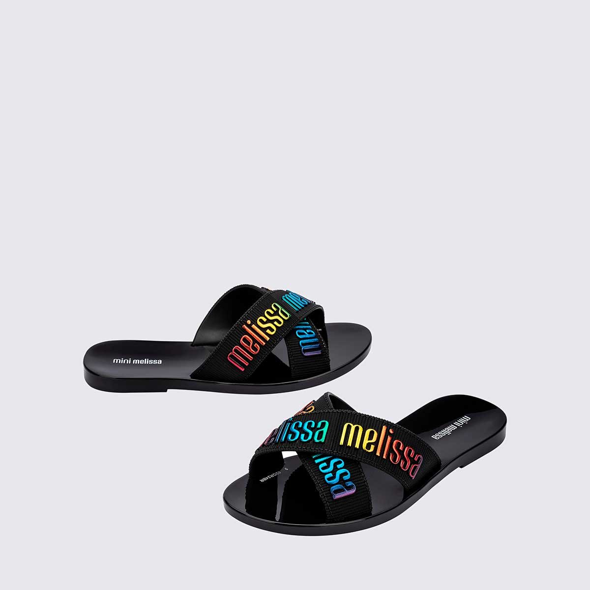 Mini Melissa M-Lover Slide Infantil Preto Verde 35968 Preto 4