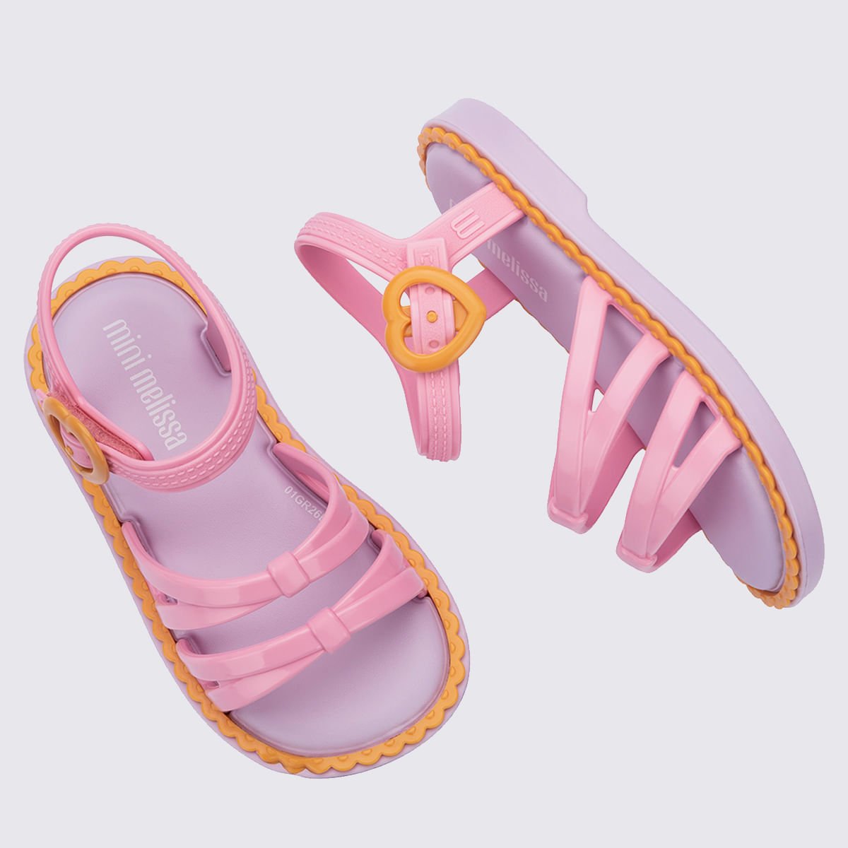 Mini Melissa Aurora Baby Lilás Amarelo Rosa 38035 Rosa 3