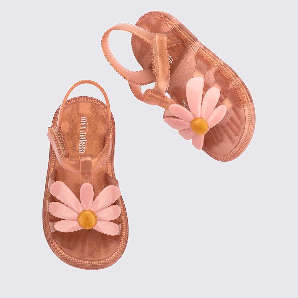 Mini Melissa Hip Bloomy Baby Marrom Perolado Rosa 35902 Laranja 4