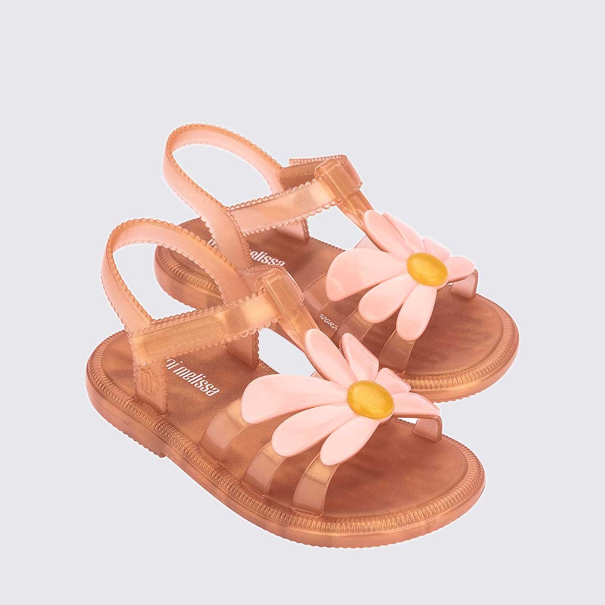 Mini Melissa Hip Bloomy Baby Marrom Perolado Rosa 35902 Laranja 5