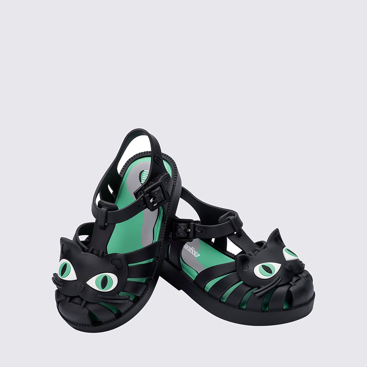 Mini Melissa Possession Cat Baby Preto Verde 36130 Preto 5