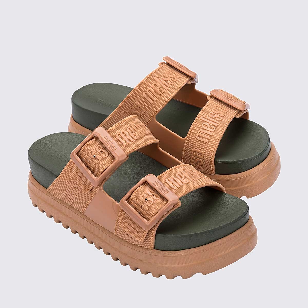 Melissa Cozy M Lover Platform Bege Verde 35977 Caramelo 3