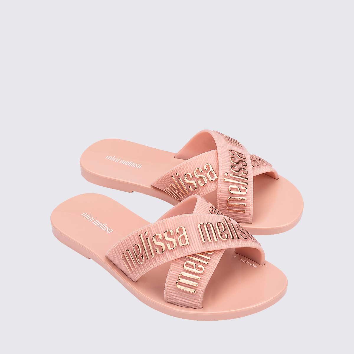 Mini Melissa M-Lover Slide Infantil Rosa Glitter 35968 Rosa 3