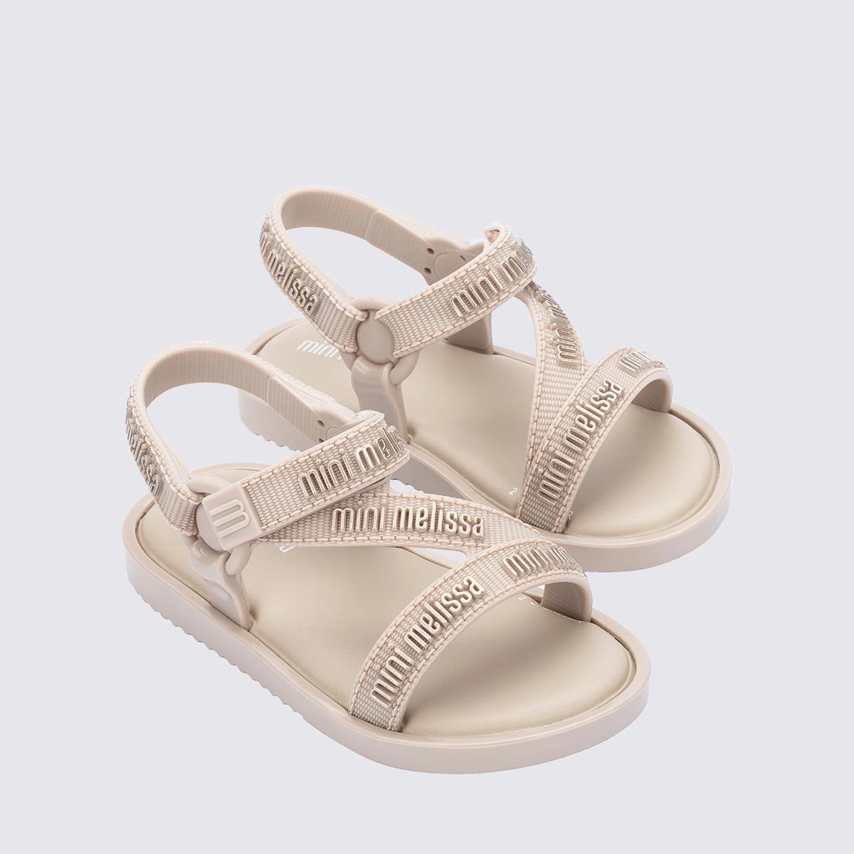 Mini Melissa Stripes M Lover Baby Bege Claro 35955 Bege 3