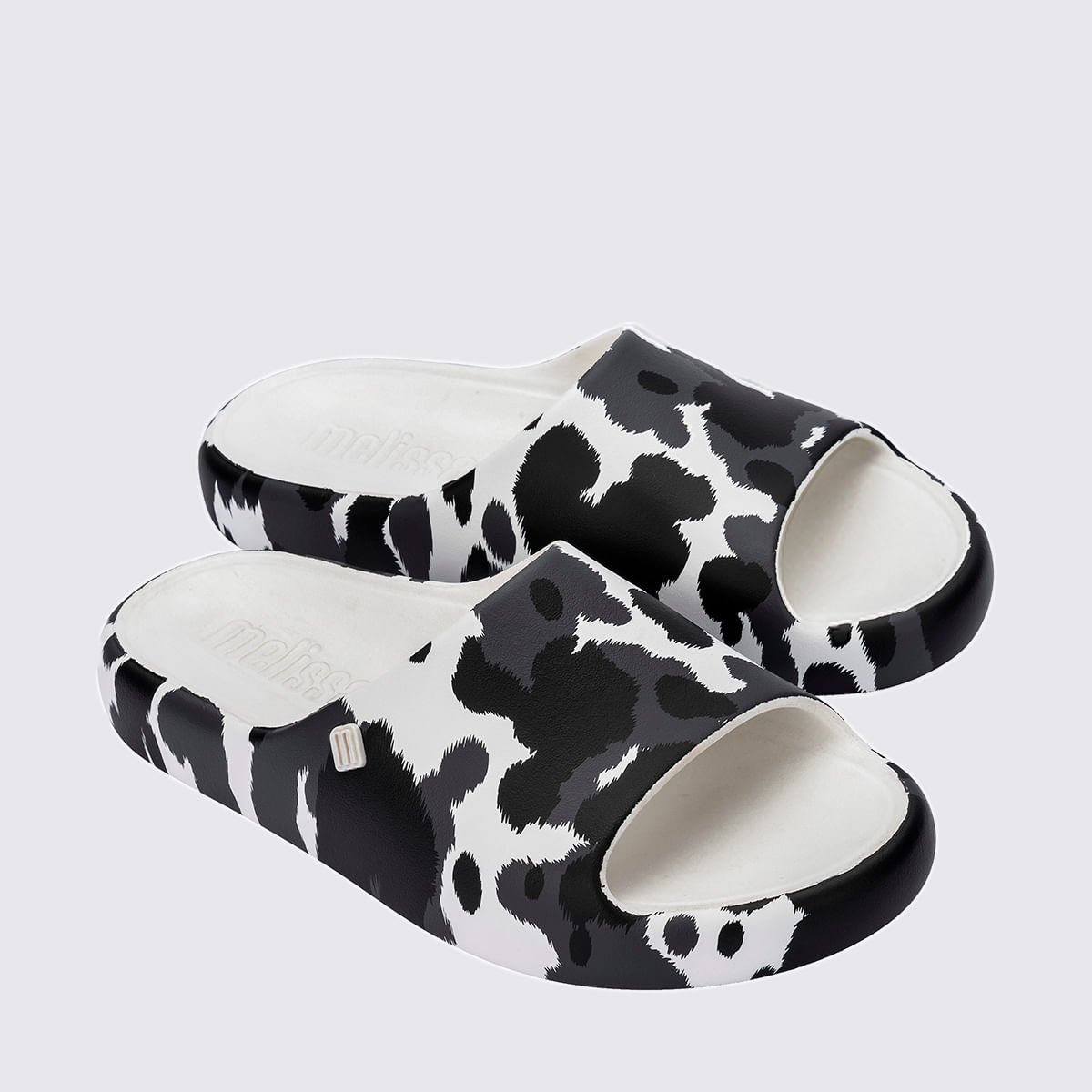 Melissa Free Print Slide Branco Preto 33973 Branco/Preto 3