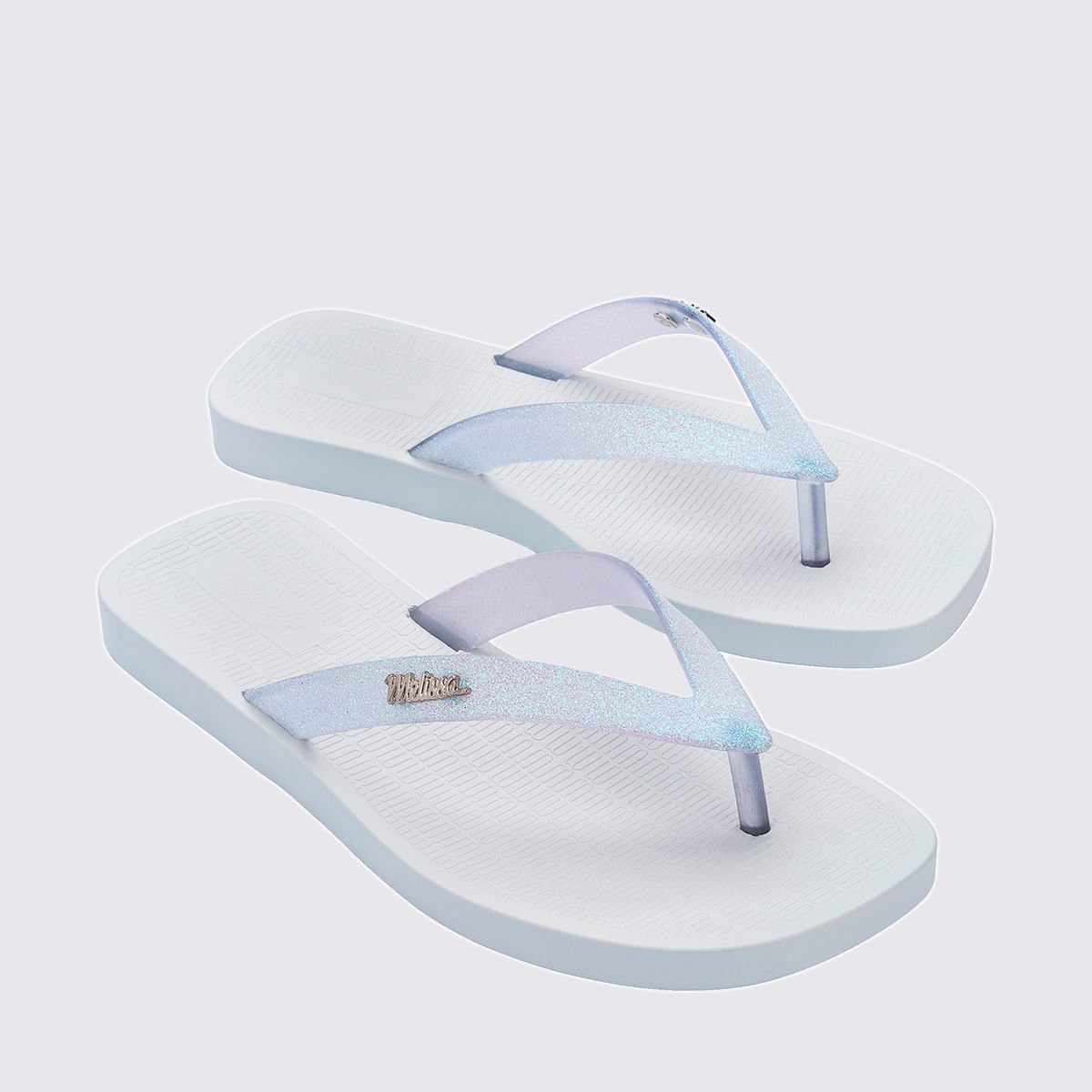 Melissa Sun Long Beach II Branco Vidro Glitter 35781 Branco 3