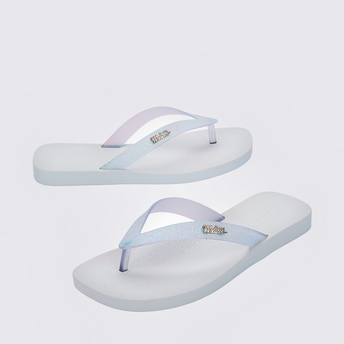 Melissa Sun Long Beach II Branco Vidro Glitter 35781 Branco 4