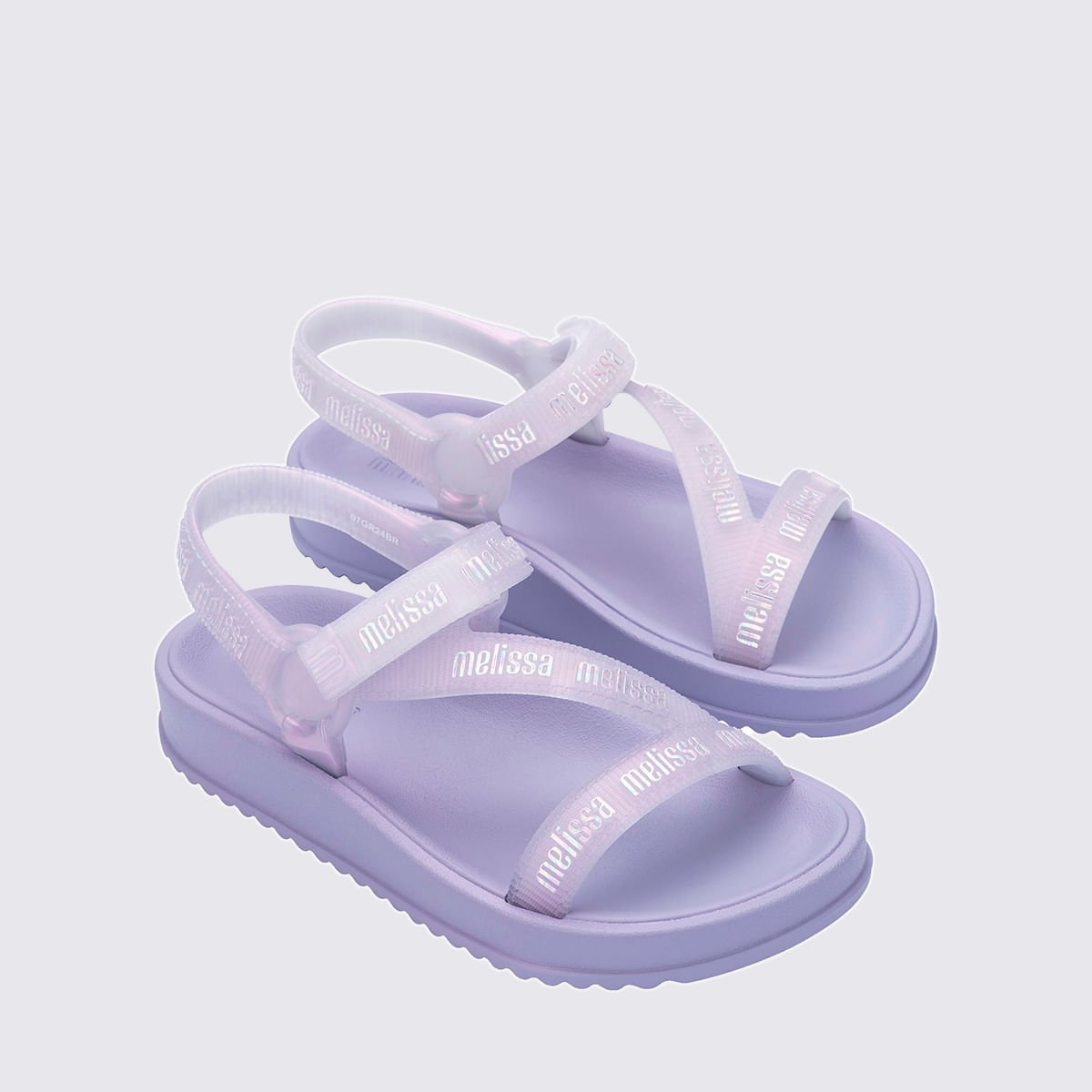 Mini Melissa Stripes M Lover Infantil Violeta 35958 Roxo 3
