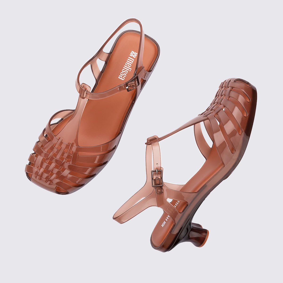 Melissa Vixen Kitten Heel Marrom Transparente 37946 Marrom 3