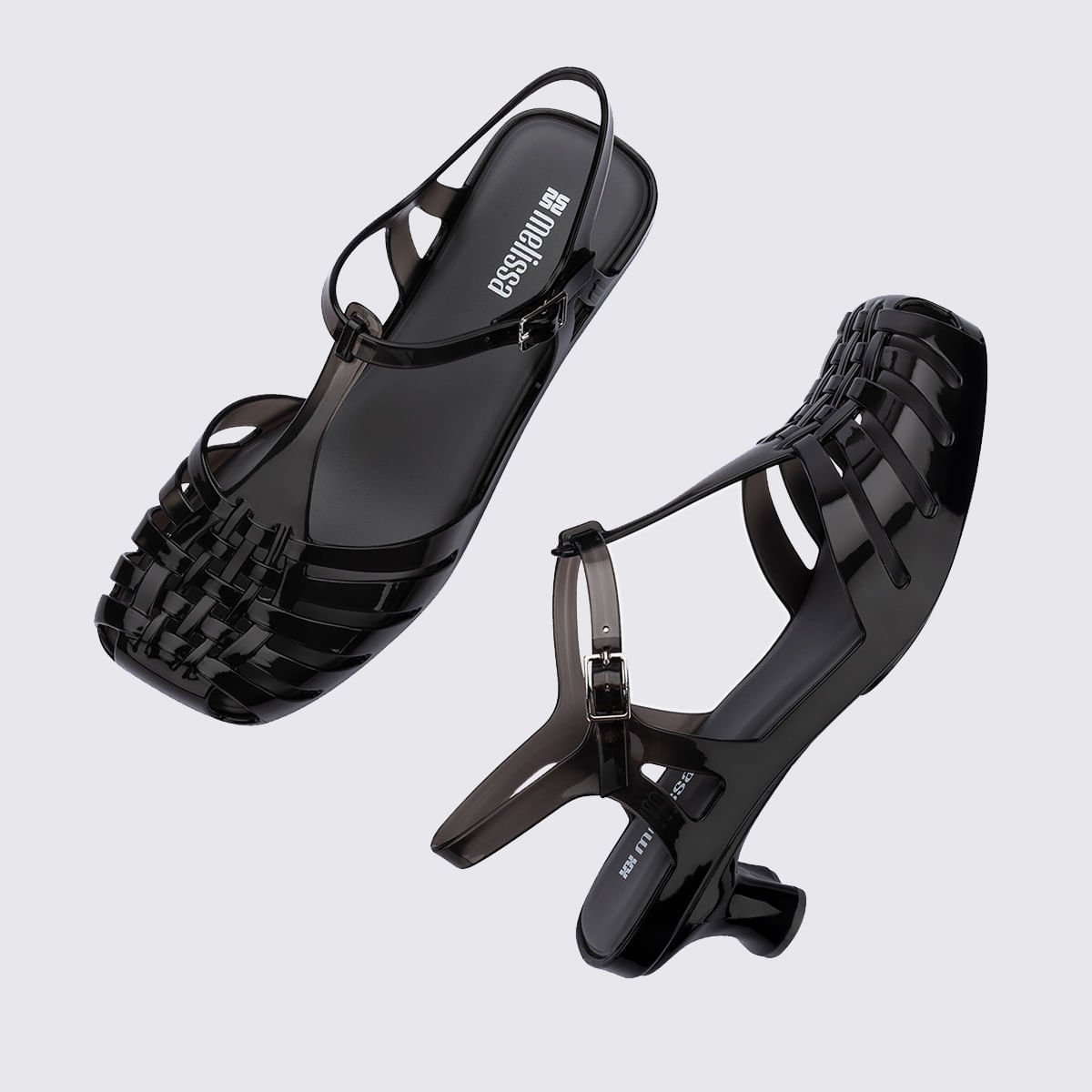 Melissa Vixen Kitten Heel Preto Transparente 37946 Preto 3
