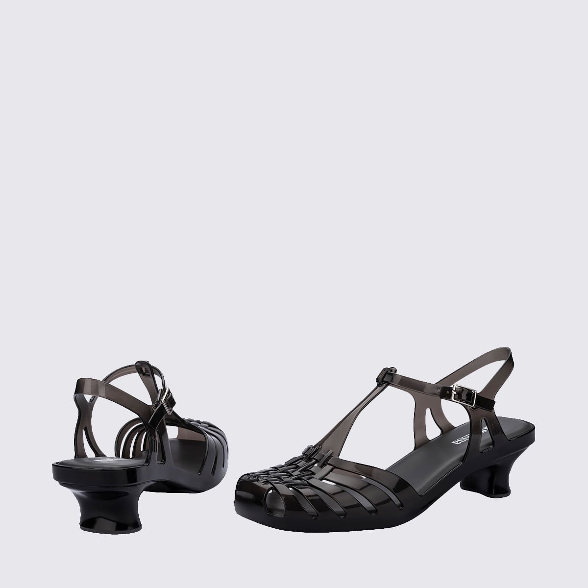Melissa Vixen Kitten Heel Preto Transparente 37946 Preto 4