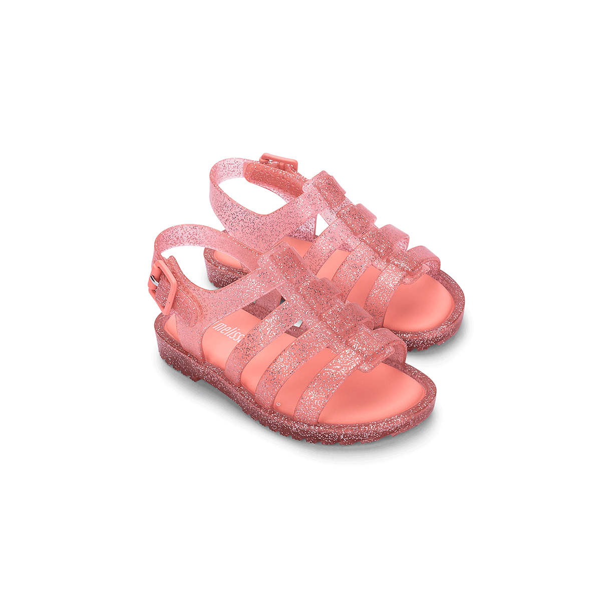 Mini Melissa Flox Baby Rosa Glitter Transparente 31675 Rosa 3