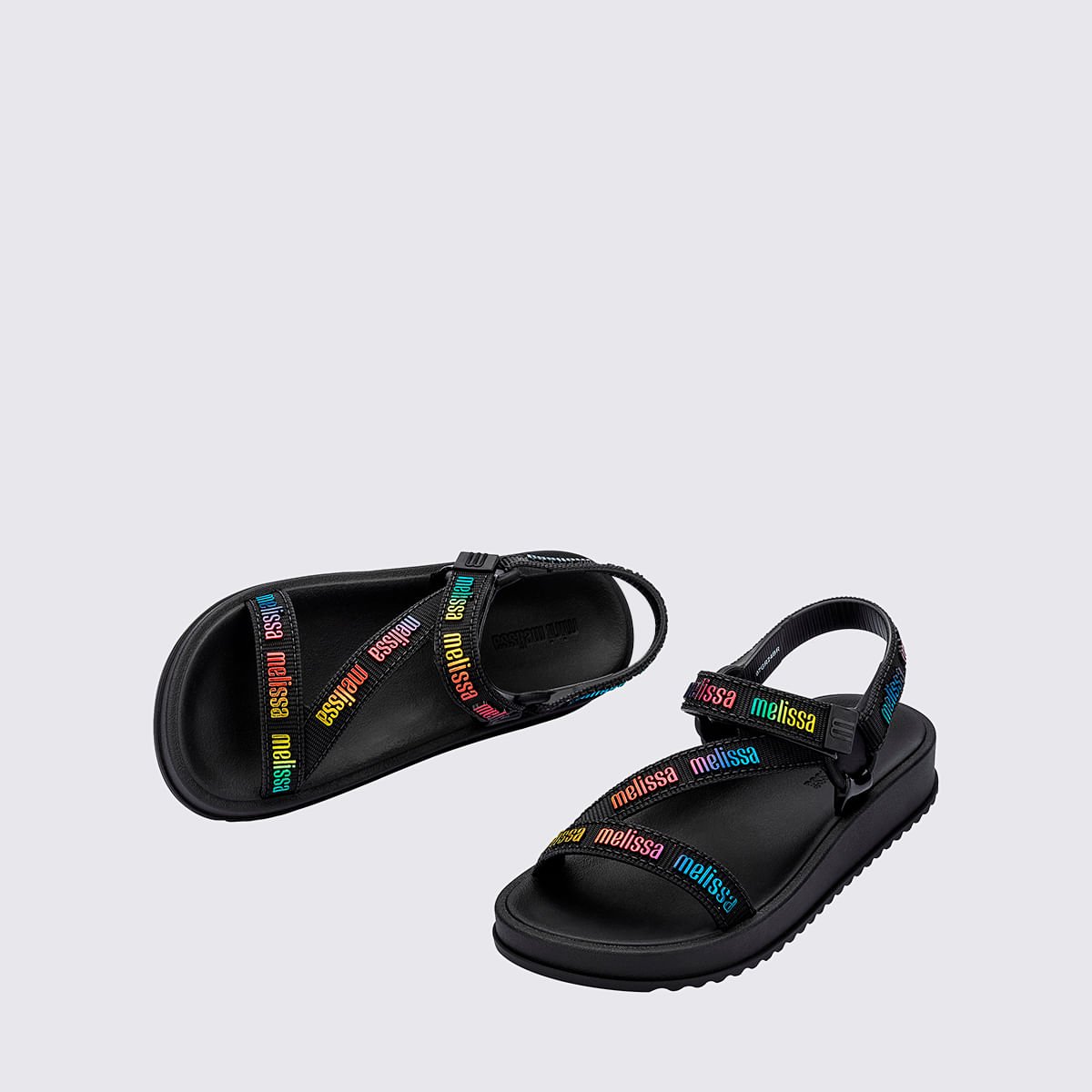 Mini Melissa Stripes M Lover Infantil Preto 35958 Preto 4