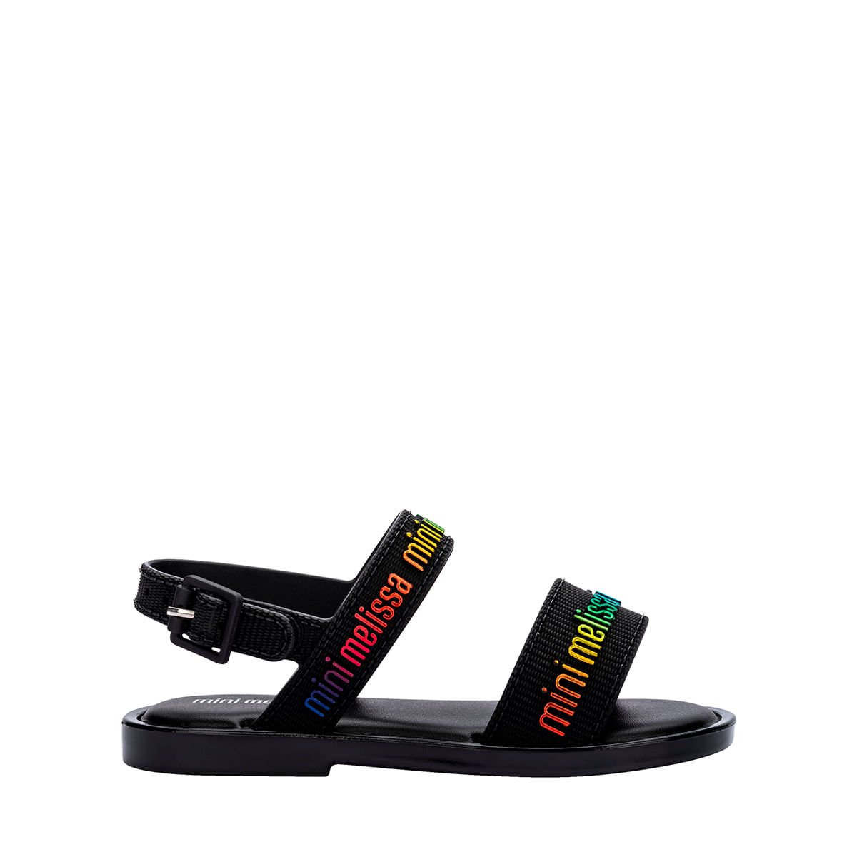 Mini Melissa Mar Sandal M Lover Preto Multicor 36112