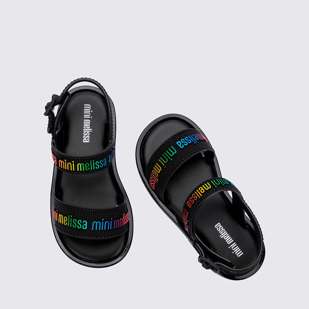 Mini Melissa Mar Sandal M Lover Preto Multicor 36112 Preto 4