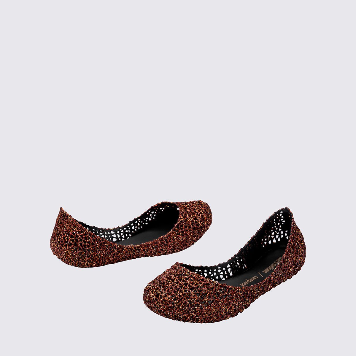 Mini Melissa Campana Papel Infantil Preto Glitter Bronze 32996 Bronze 4