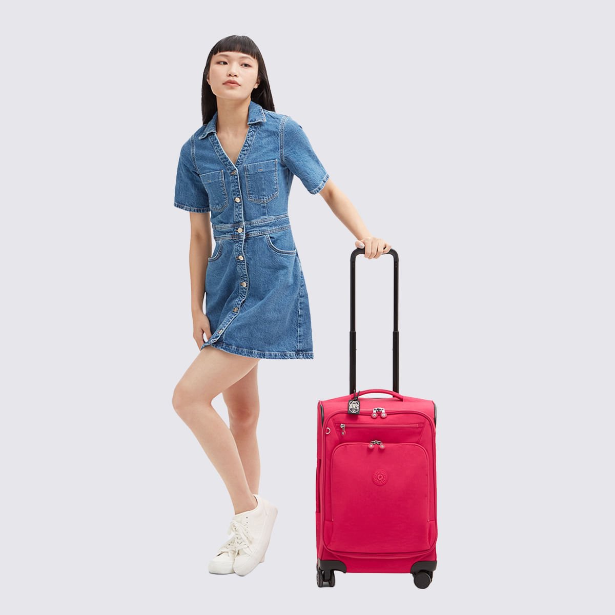Mala Kipling New Youri Spin S Rosa I7504T73 Rosa 7