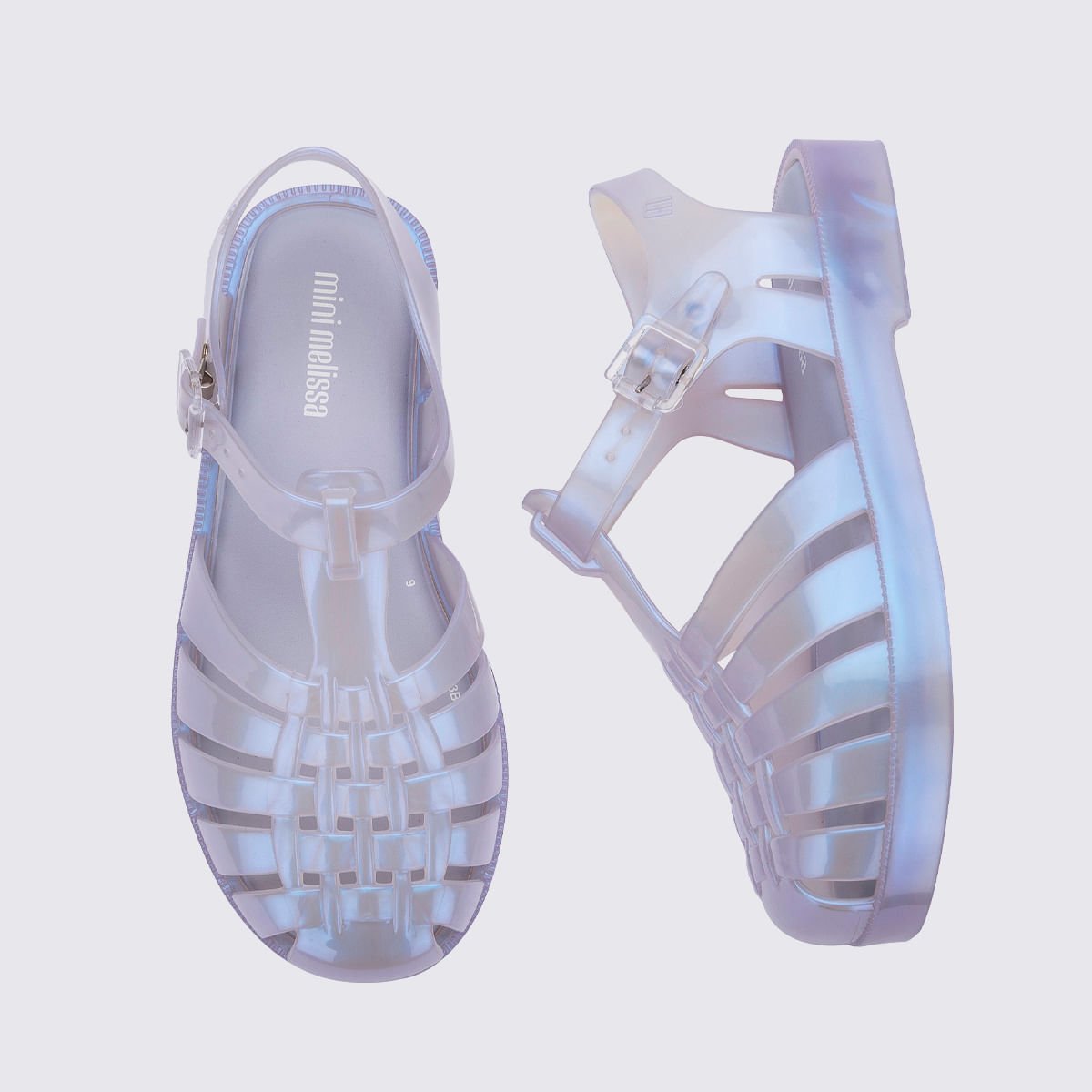 Mini Melissa Possession Infantil Azul Perolado 32409 Branco 4