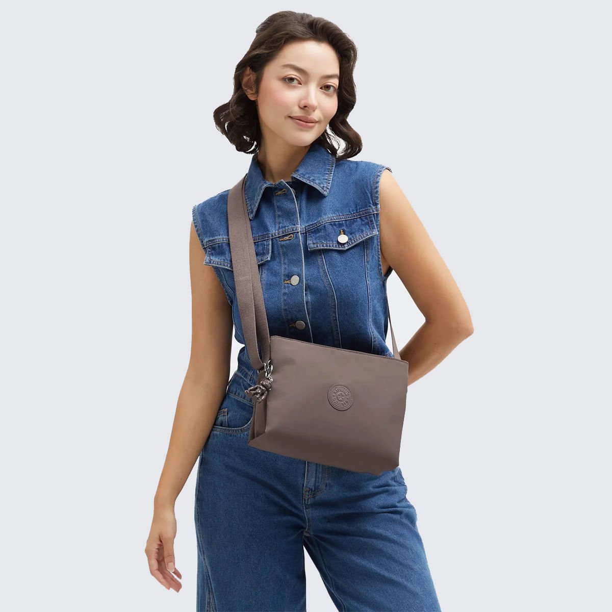 Bolsa Kipling Fabya Marrom I95865GG Marrom 6