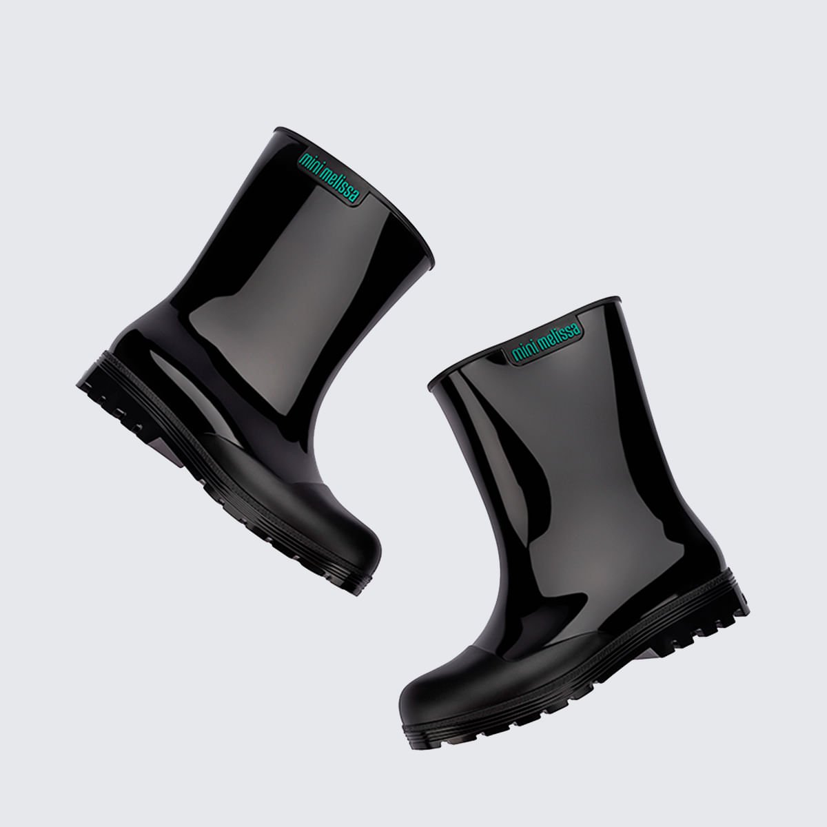 Mini Melissa Welly Infantil Preto 33868 Preto 4