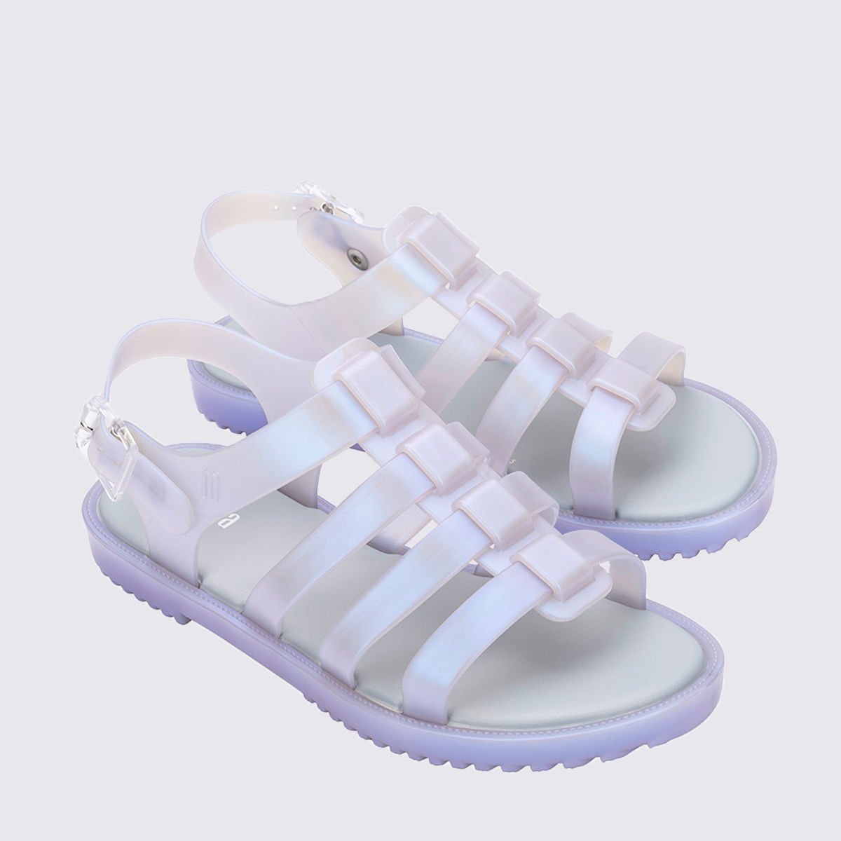 Melissa Flox Unissex Azul Perolado 31909 Branco 3