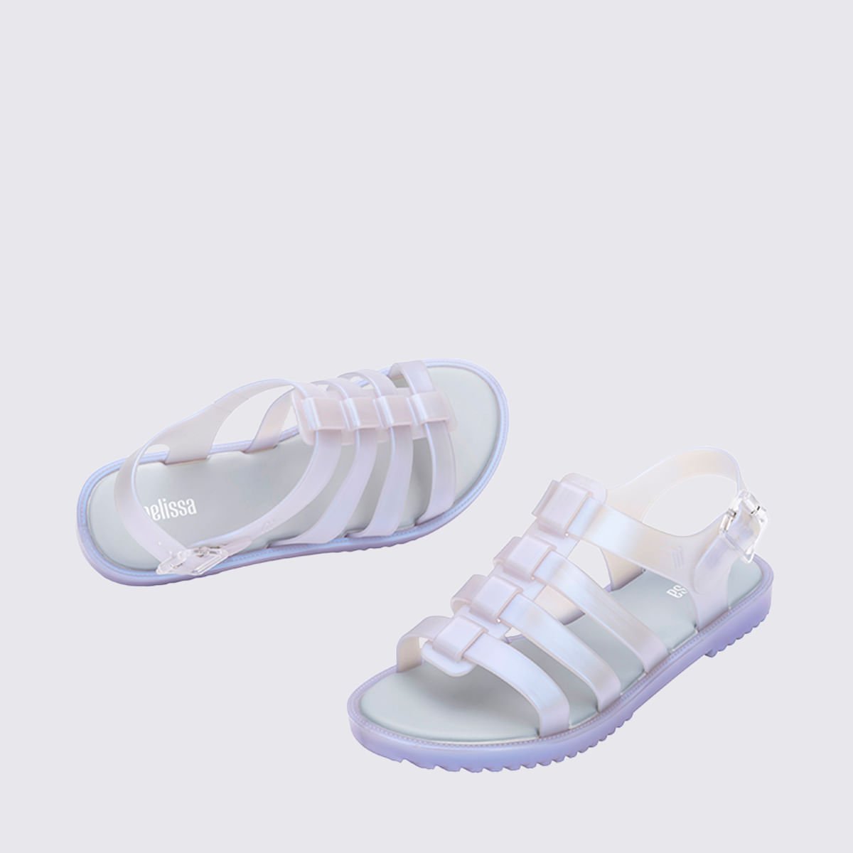 Melissa Flox Unissex Azul Perolado 31909 Branco 4