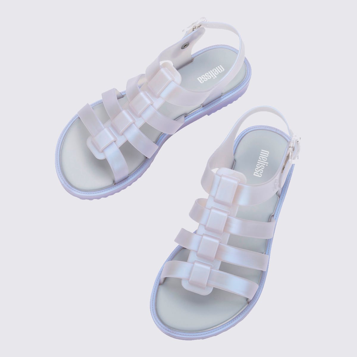 Melissa Flox Unissex Azul Perolado 31909 Branco 5
