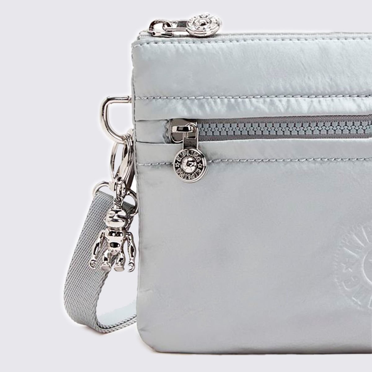 Bolsa Kipling Riri Cinza I4683K2E Cinza 5