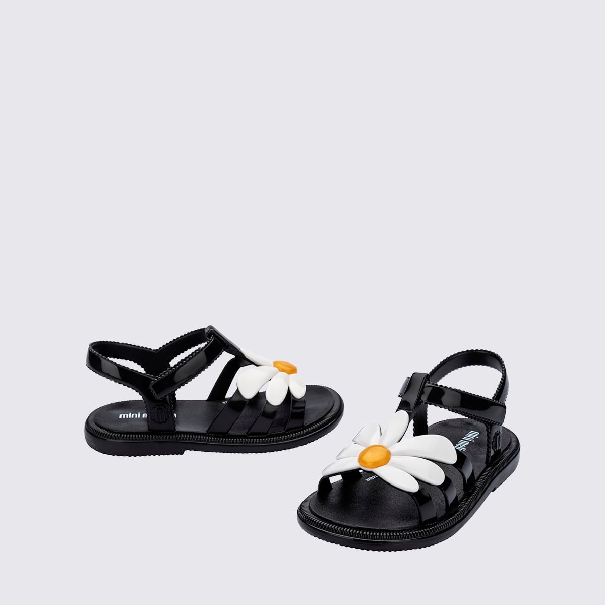 Mini Melissa Hip Bloomy Baby Preto Branco 35902 Preto 5