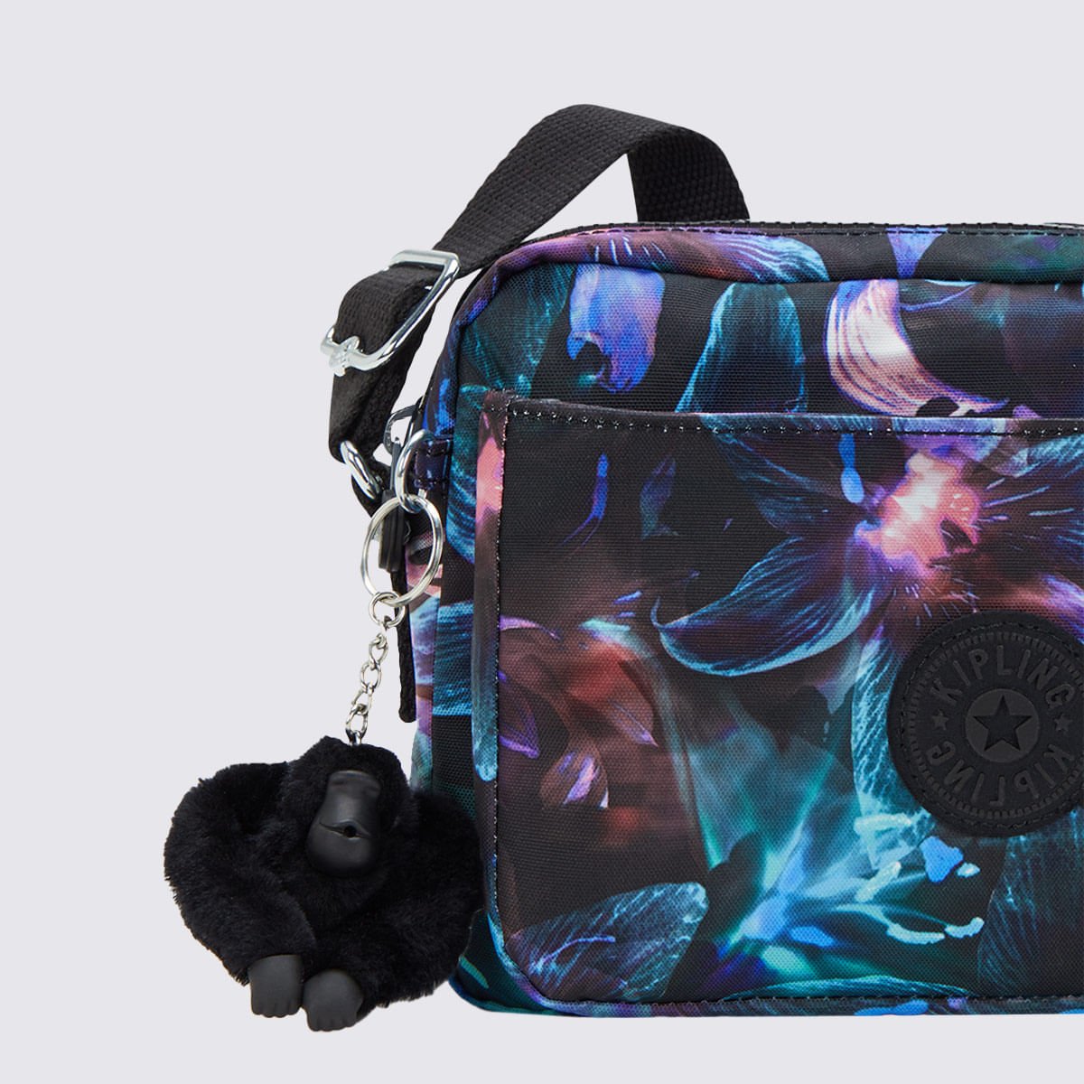 Bolsa Kipling Abanu M Estampada I62377DP Verde/Azul 4