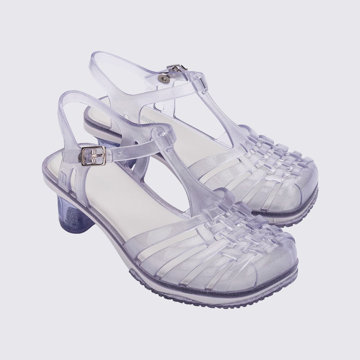 Mini Melissa Vixen Infantil Vidro Glitter Branco 35783 Branco 3