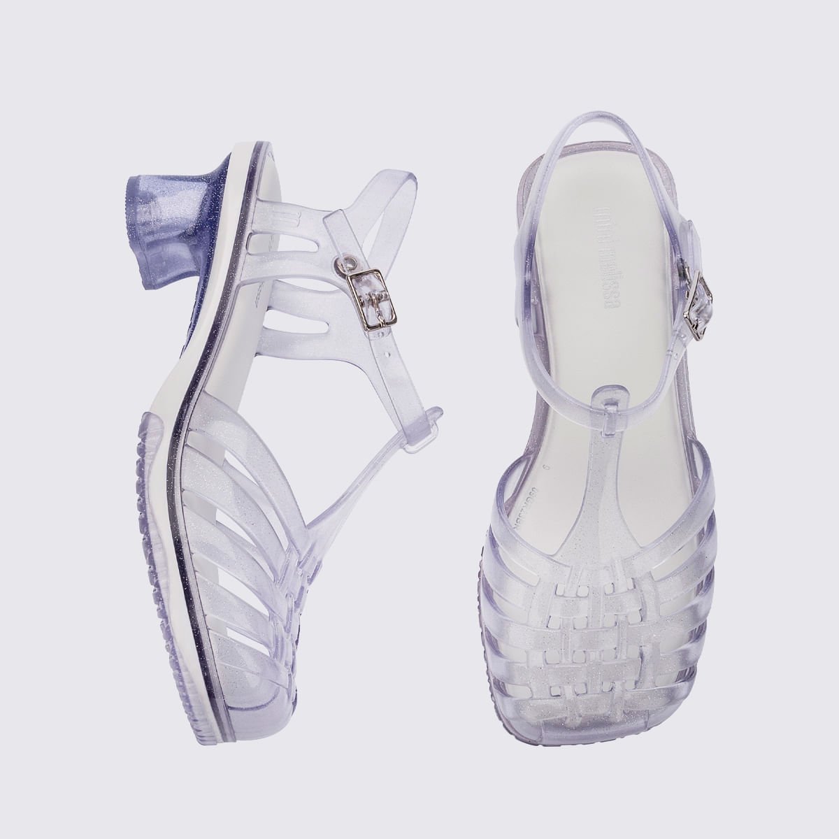 Mini Melissa Vixen Infantil Vidro Glitter Branco 35783 Branco 5